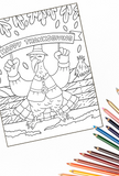 Thanksgiving Coloring Pages Pack - Over 60 Turkey Coloring Pages PLUS 30 Thanksgiving Dot To Dot Pictures