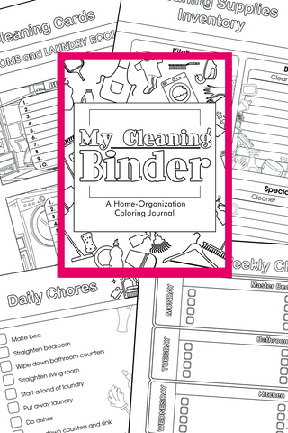 Coloring Cleaning Binder - A Home Organization Binder